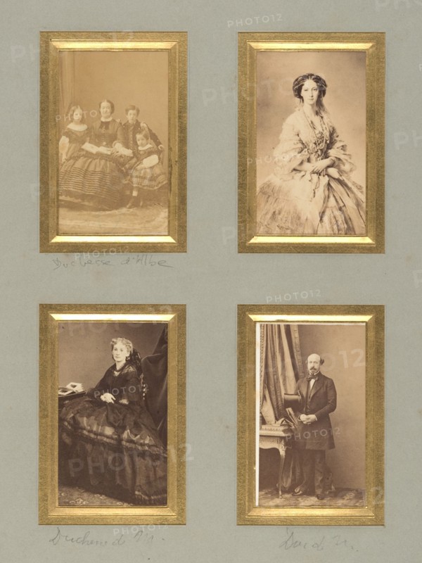 [Duchesse d'Albe, Unknown Sitter, Duchesse de Morny, and Duc de Morny], before 1865.