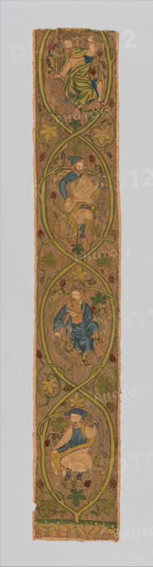 Orphrey, British, third quarter 14th century.