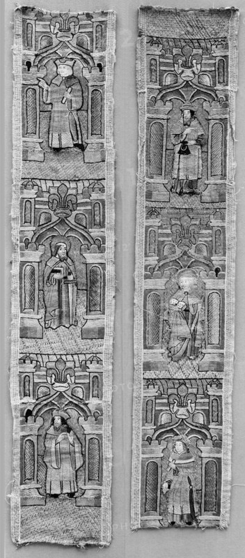 Orphreys from a Cope, British, 15th century.