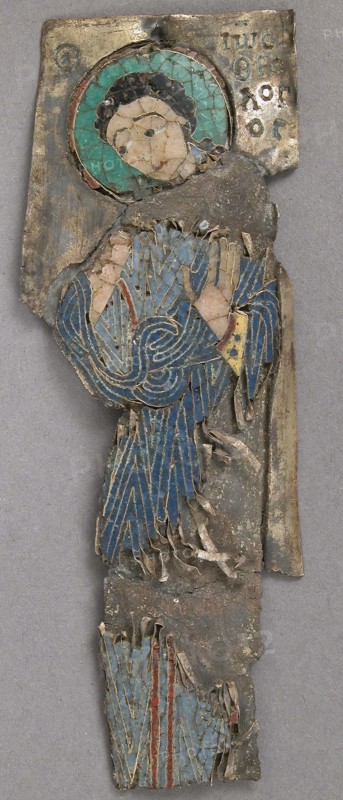 Plaque of St. John, Byzantine, 12th century.