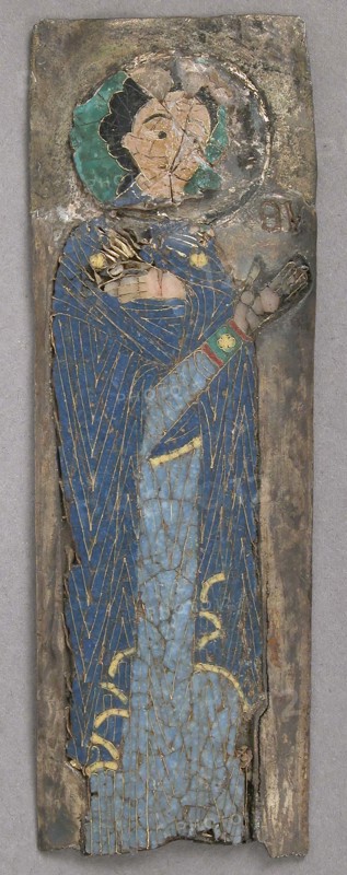 Plaque of The Virgin, Byzantine, 12th century.