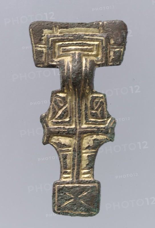Square-Headed Brooch, Anglo-Saxon, first half 6th century.