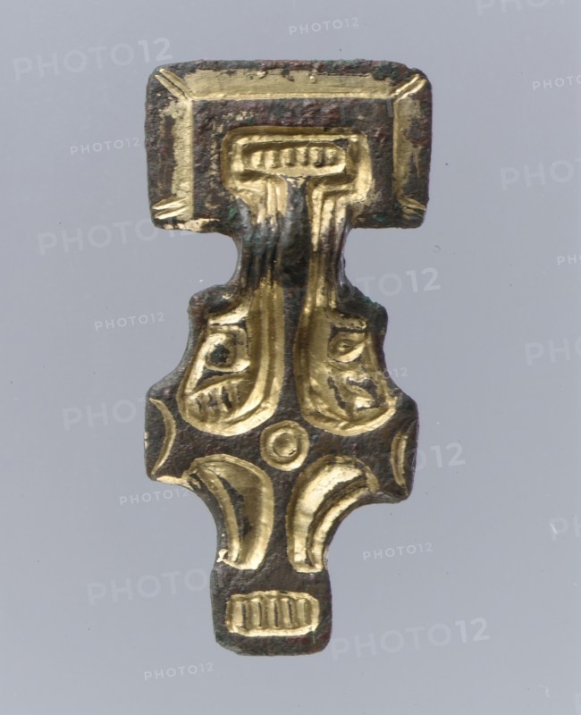 Miniature Square-Headed Brooch, Anglo-Saxon, first half 6th century.