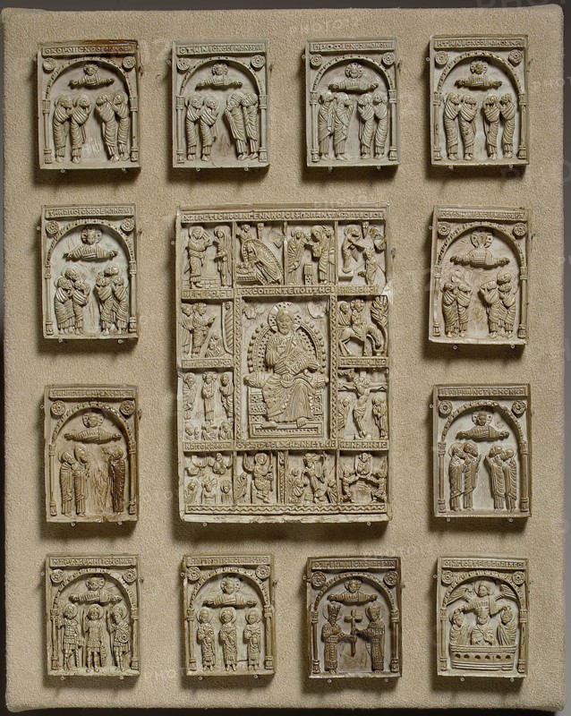 Icon with Christ Pantepotes and the Chorus of Saints, Byzantine, 14th-15th century.