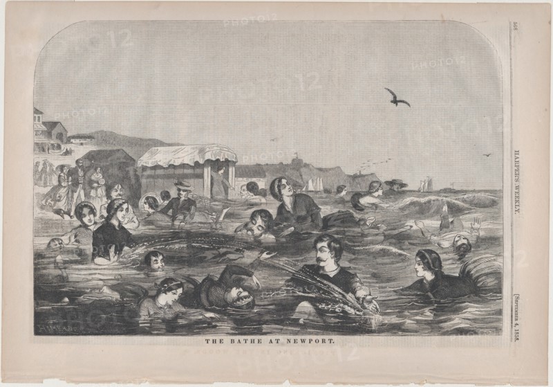 The Bathe at Newport (Harper's Weekly, Vol. II), September 4, 1858.