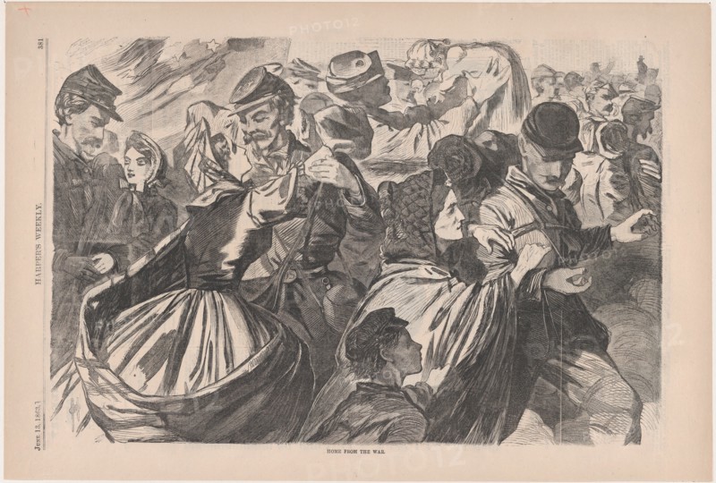 Home from the War (Harper's Weekly, Vol. VII), June 13, 1863.