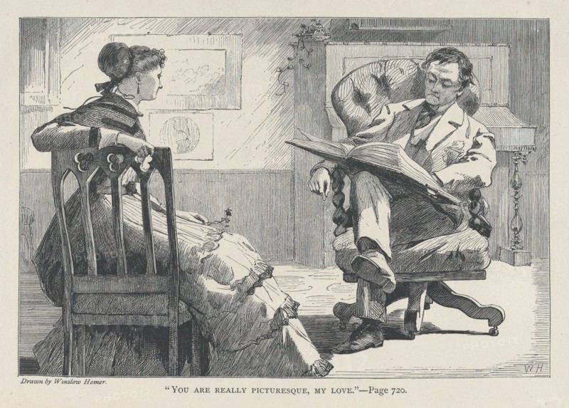 You Are Really Picturesque, My Love (The Galaxy, An Illustrated Magazine of Entertaining Reading, Vol. V), June 1868.