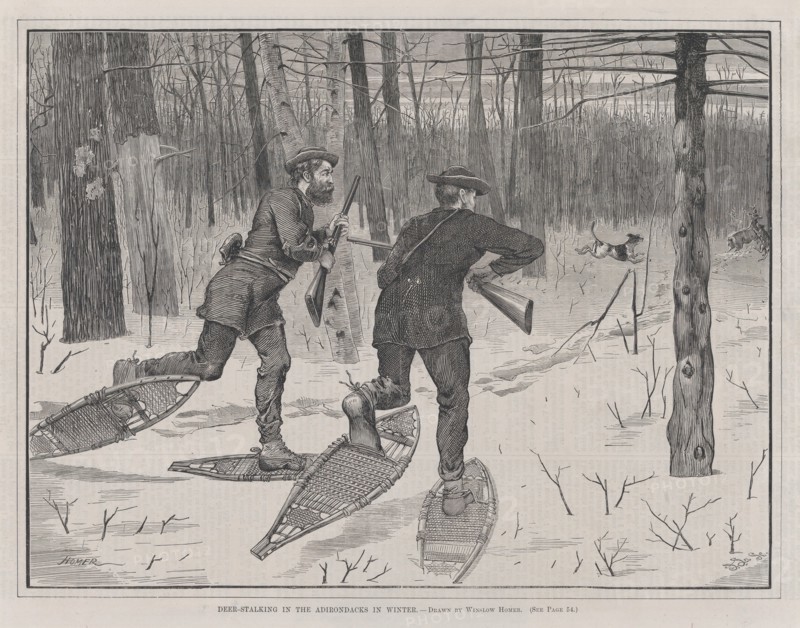 Deer-Stalking in the Adirondacks in Winter (Every Saturday, Vol. II, New Series), January 21, 1871.