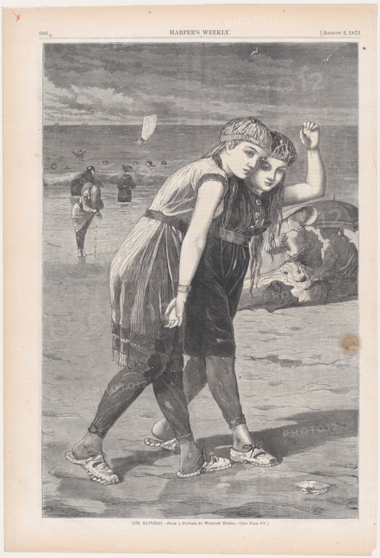 The Bathers (Harper's Weekly, Vol. XVII), August 2, 1873.
