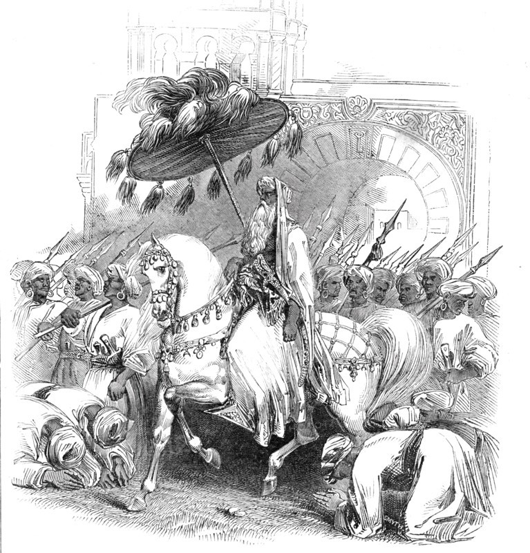 The Emperor of Morocco giving audience
