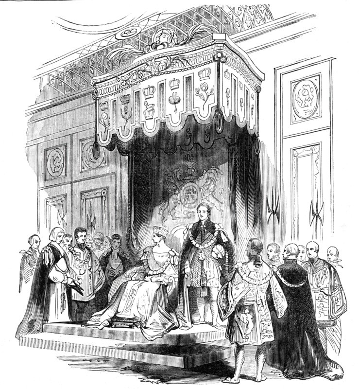 Enthronization of the Queen as Sovereign of the Order of the Garter
