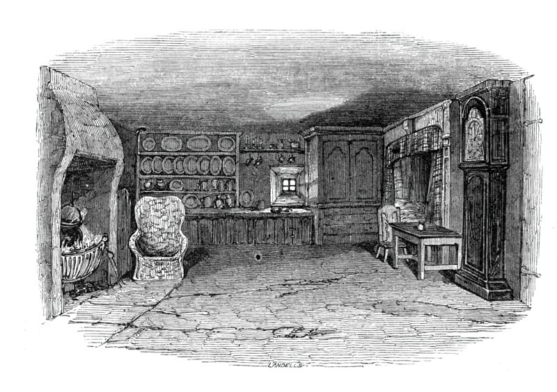 The room in which Burns was born