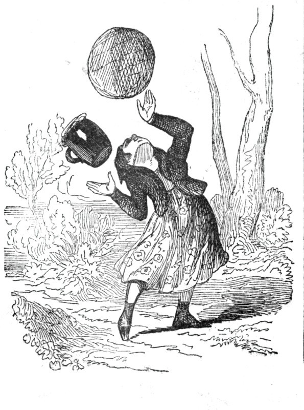 Little Red Riding Hood drops the butter and cake