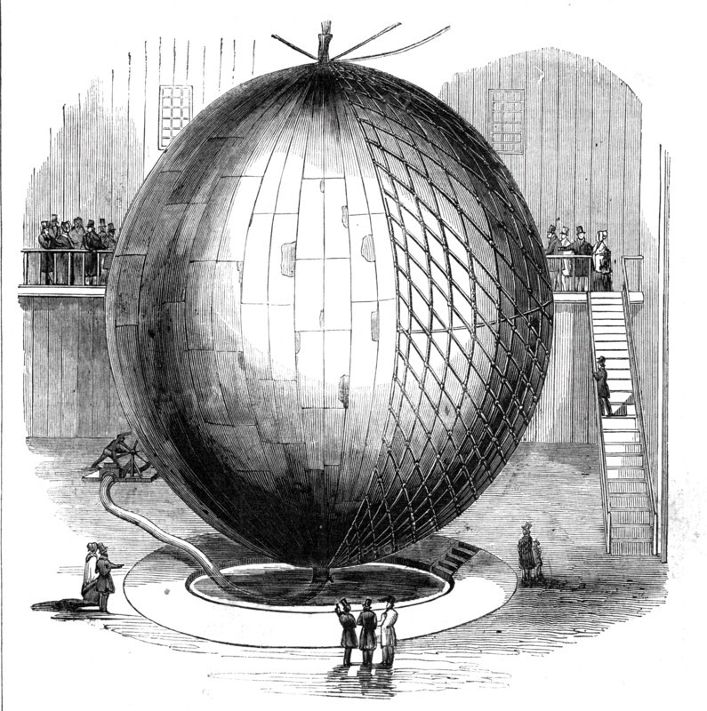 Immense Copper Balloon at Paris
