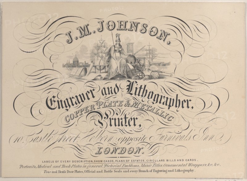 Trade card for J.M. Johnson