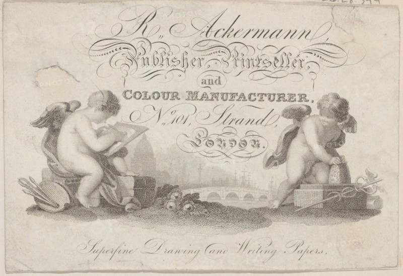 Trade Card for R. Ackermann