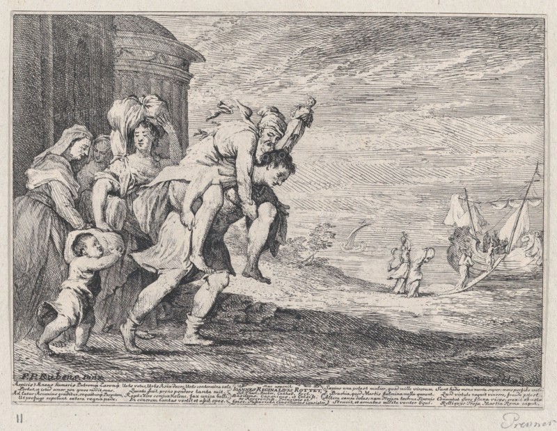Aeneas fleeing Troy