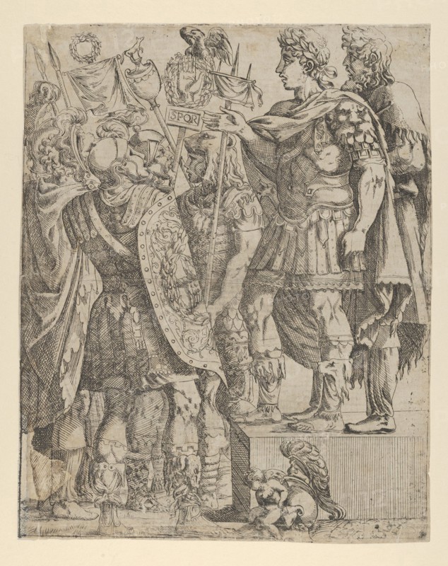 Emperor addressing his Soldiers