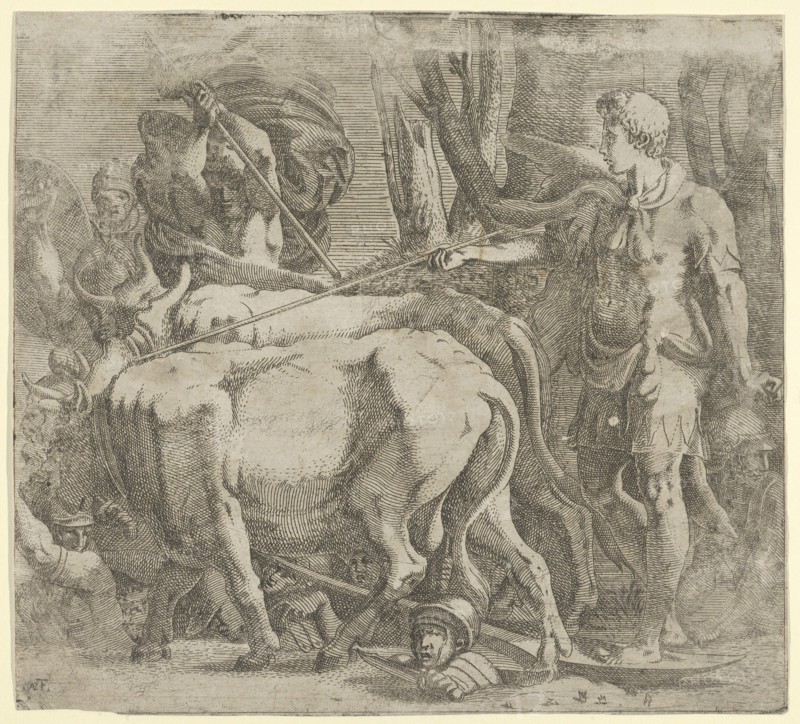 Cadmus Tilling the Field Where He Sowed the Dragon's Teeth