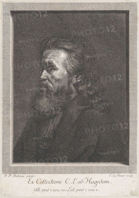 Portrait of an old man with a beard