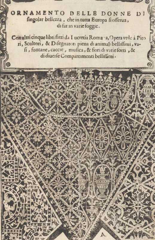 Ornamento nobile...Fatta da Lucretia Romana (Libro V of the Corona)