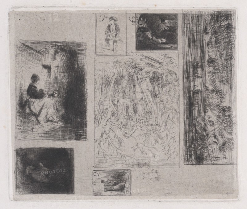 Composite plate: Woman and Children (a)
