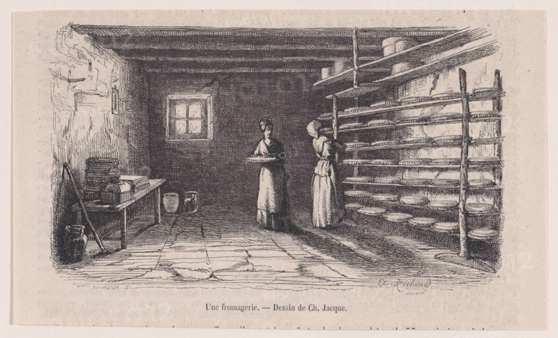 Une fromagerie; from Magasin Pittoresque