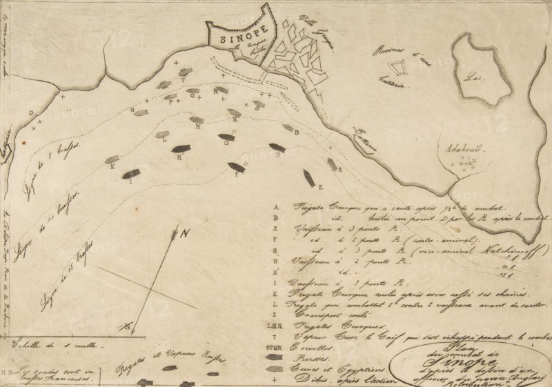 Plan du Combat de Sinope (Plan of the Battle of Sinope)