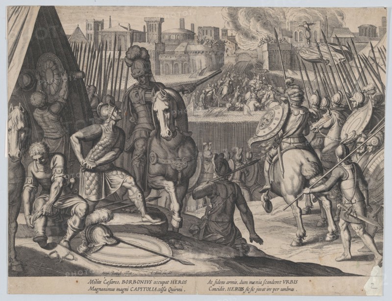 Plate 2: The city of Rome taken by Constable of Bourbon