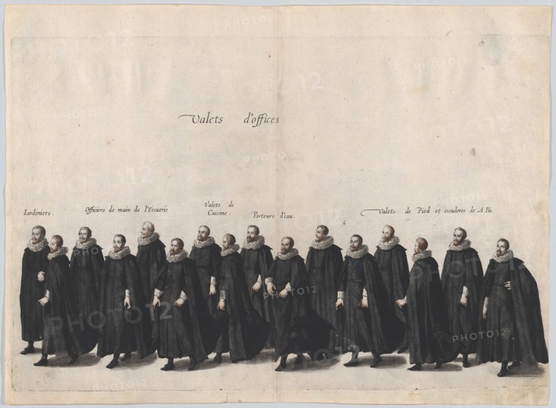Plate 14: Valets marching in the funeral procession of Archduke Albert of Austria; from 'P...