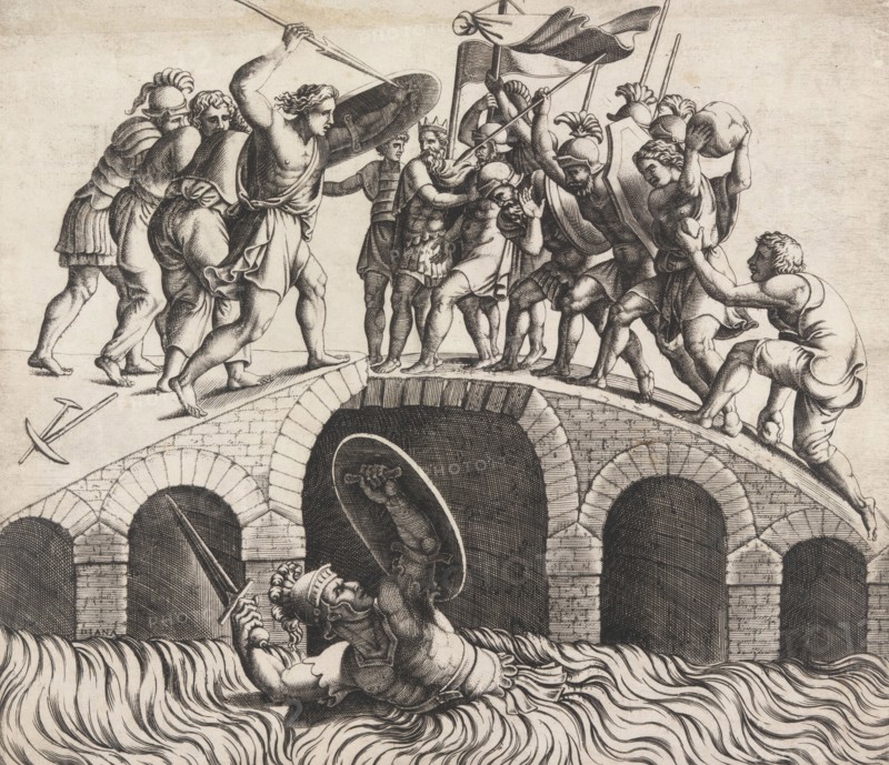 Horatio Coclès Saving Himself by Swimming