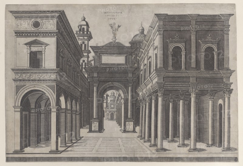A street with various buildings