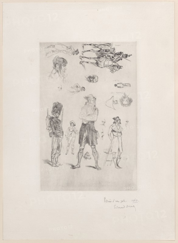 Sheet of sketches (Feuille de Croquis)