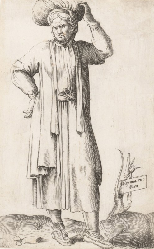 Costume Plate: Hispania Rustica (with laundry on head)