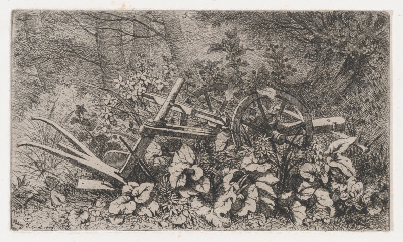 The Plow with Burdock Plants