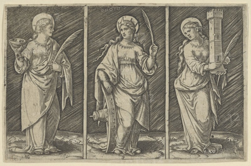 Saint Barbara (left)