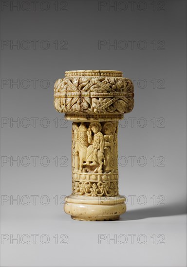 Part of an Ivory Crozier with the Entry into Jerusalem