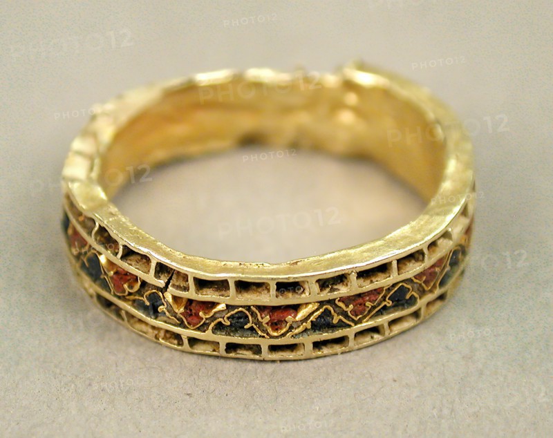 Circular Fragment with a Vine Scroll Motif