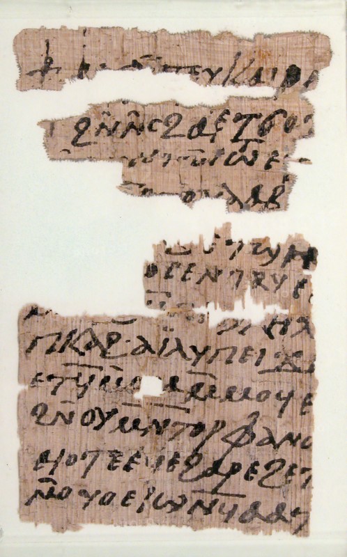 Papyri Fragments of a Letter to Pesenthius