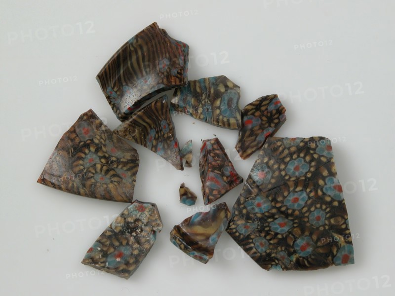 Mosaic Glass Fragments from a Vessel