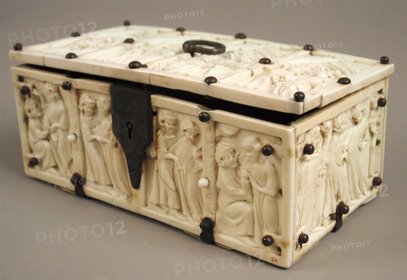 Casket with Romance Scenes