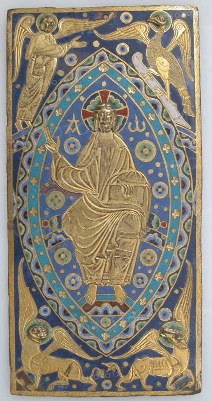 Book-Cover Plaque with Christ in Majesty