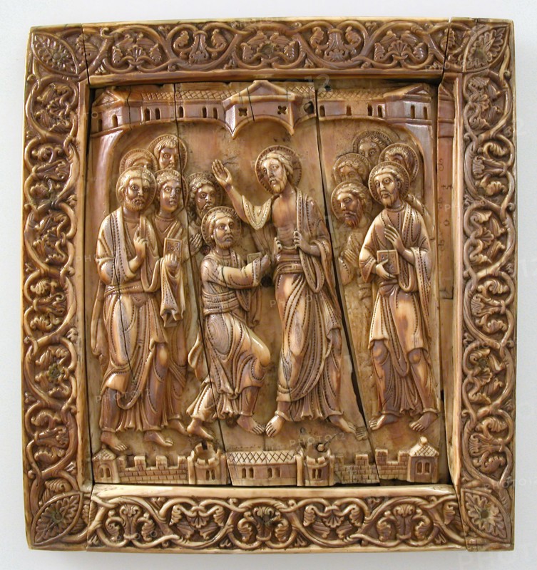 Plaque with Doubting Thomas