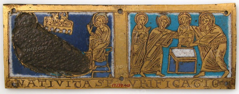Plaque from a Portable Altar with Scenes from the Life of Jesus