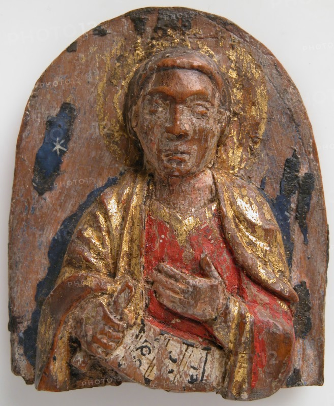Miniature Relief of Hebrew Prophet Daniel (?) with Scroll