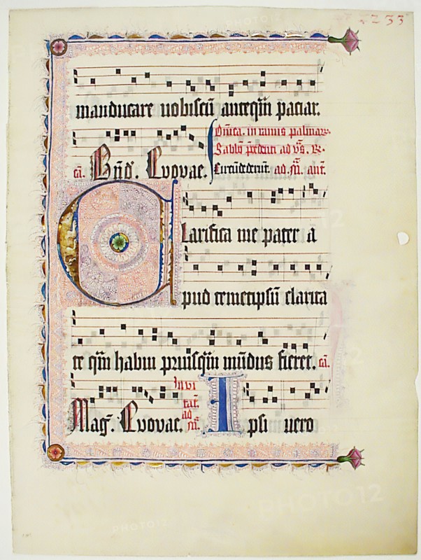 Manuscript Leaf with Initial C