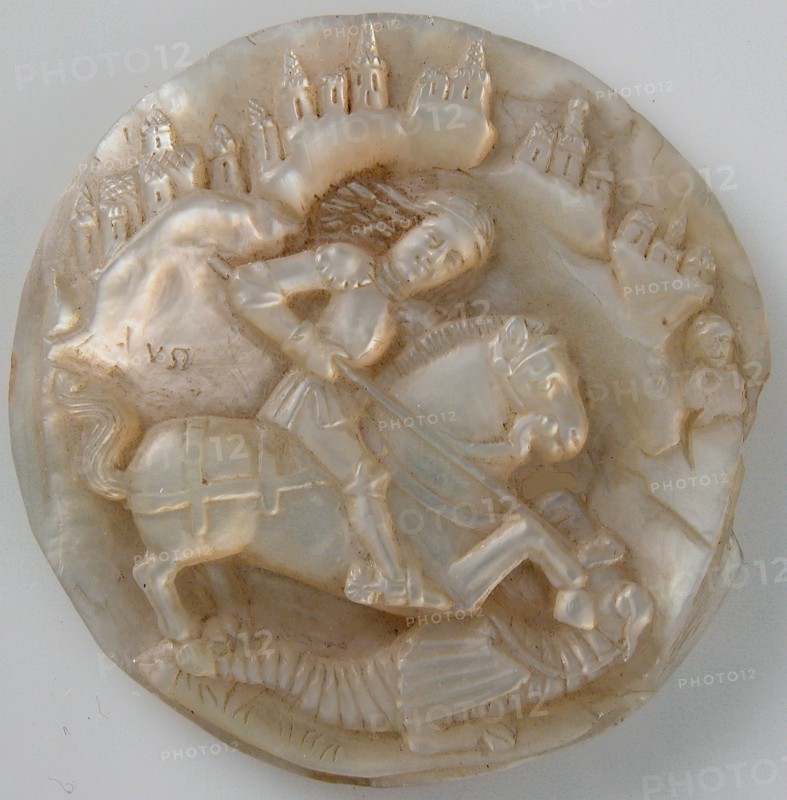 Medallion with Saint George Slaying The Dragon