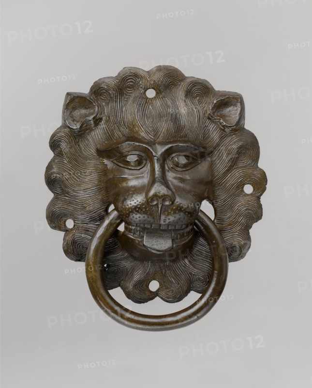 Lion mask door pull