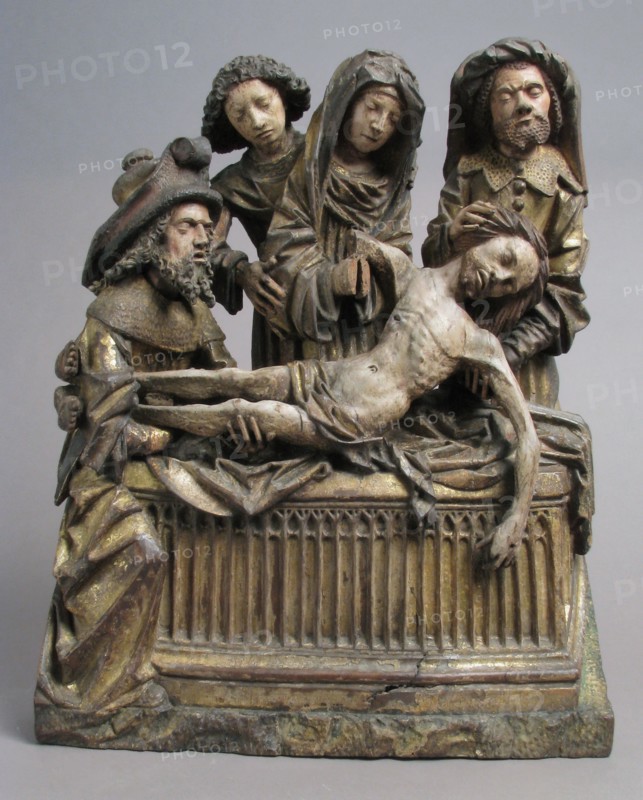 The Entombment of Christ with the Virgin Mary