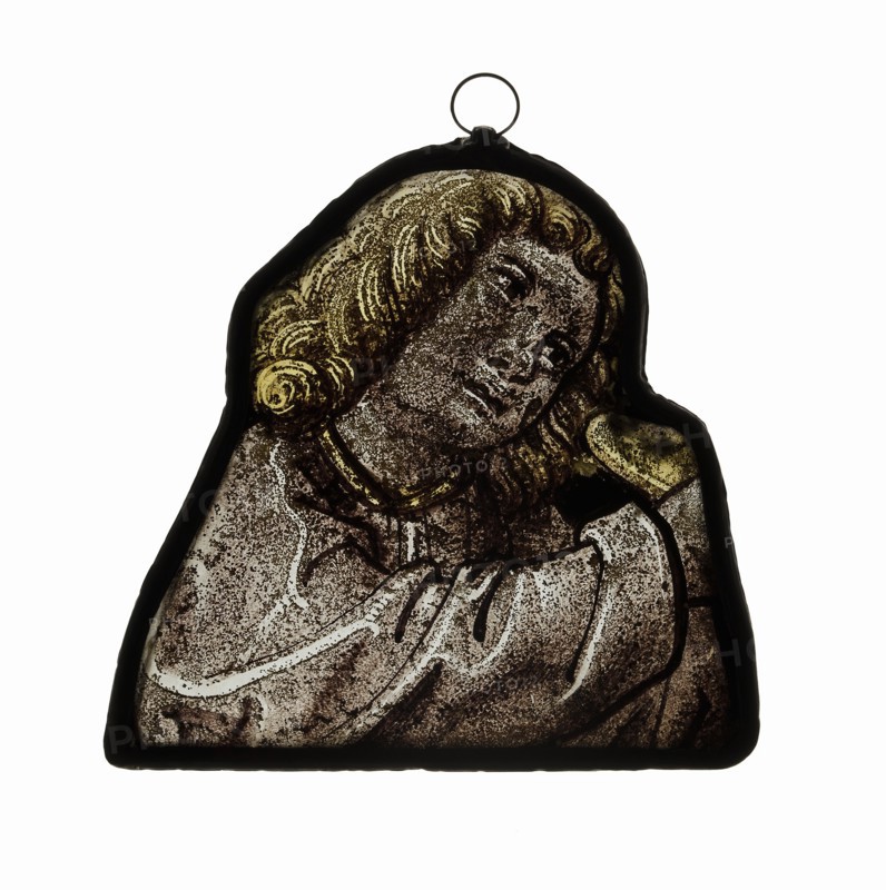 Glass Panel of Head of Angel